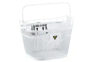 Кошик на кермо Topeak Basket Front 16л мет сітка з/фікс F3e біл 1370г - Магазин ВелоБуча