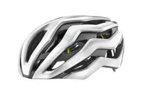 Шлем вел Giant Rev Pro MIPS глянц. металл.бел M/55-59см - Магазин ВелоБуча