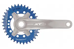 Шестерня пер МТБ Fouriers DX8000 Full CNC NW Oval Shimano XT/pcd96 алю 36Т син - Магазин ВелоБуча