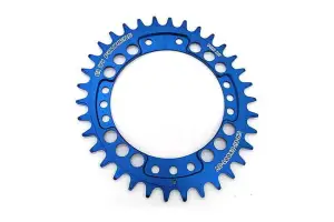 Шестерня пер МТБ Fouriers DX007 Е1 Full CNC NW Oval pcd104 алю 34Т син - Магазин ВелоБуча