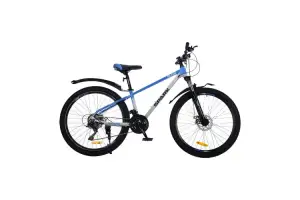 Велосипед SPARK BLINK (колеса - 26", стальная рама - 13") синий с серым Велосипед SPARK BLINK (колеса - 26", стальная рама - 13") синий с серым