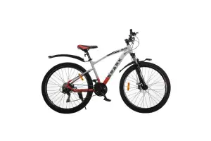 Велосипед SPARK BLITZ (колеса – 27,5", стальная рама – 17") серый с красным Велосипед SPARK BLITZ (колеса – 27,5", стальная рама – 17") серый с красным
