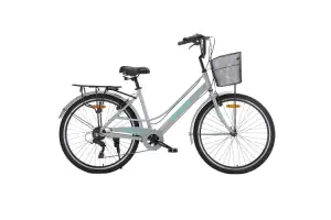 Велосипед SPARK CITY BELLE (колеса - 26, алюминиевая рама - 17) серый - Магазин ВелоБуча