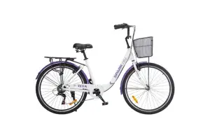 Велосипед SPARK CITY TEYA (колеса - 26, алюмінієва рама - 17) білий - Магазин ВелоБуча