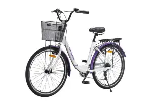 Велосипед SPARK CITY TEYA (колеса - 26, алюмінієва рама - 17) білий - Магазин ВелоБуча
