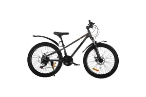 Велосипед SPARK HOLD (колеса – 24", стальная рама – 11") темно-графитовый Велосипед SPARK HOLD (колеса – 24", стальная рама – 11") темно-графитовый