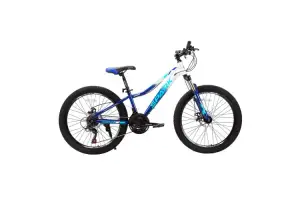 Велосипед SPARK WAVE JR. (колеса - 24", стальная рама - 12") темно-синий с серым Велосипед SPARK WAVE JR. (колеса - 24", стальная рама - 12") темно-синий с серым