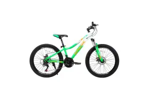 Велосипед SPARK WAVE JR. (колеса - 24", стальная рама - 12") зеленый с белым Велосипед SPARK WAVE JR. (колеса - 24", стальная рама - 12") зеленый с белым