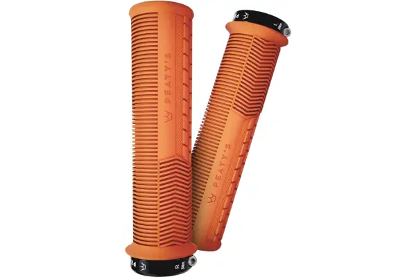 Грипсы Peatys Monarch Grip Mushroom, Thin 30>32mm, Trail Comfort, Mango - Магазин ВелоБуча