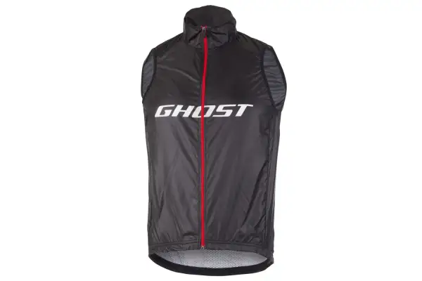 Жилет Ghost Factory Racing  Vest BLK/RED/WTE - L - Магазин ВелоБуча