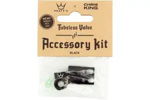 Колпачки для ниппелей Peaty's x Chris King Tubeless Valves Accessory Kit, Black Колпачки для ниппелей Peaty's x Chris King Tubeless Valves Accessory Kit, Black