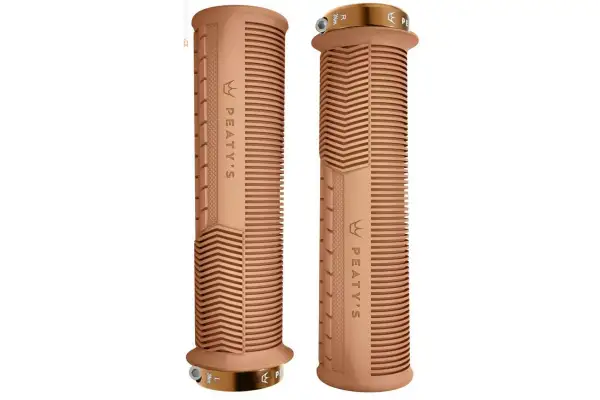 Грипсы Peatys Monarch Grip, Thick 32>34mm, Mushroom Trail Comfort, Gum - Магазин ВелоБуча