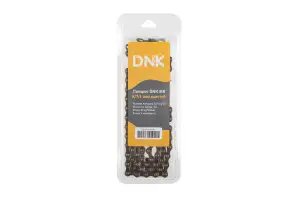 Ланцюг DNK M8 8/7/6 швидкостей 114 ланки, із замком, gray/brown - Магазин ВелоБуча