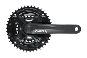 Комплект шатунов ONRIDE Trio 820, под квадрат, 170 мм, 42-34-24Т, на 8/7/6 шв., черный - Магазин ВелоБуча