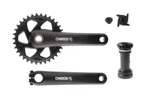 Комплект шатунов ONRIDE Solo Pro 1150, Hollowtech, 170 мм, 34Т, Direct Mount, на 11 шв., с кареткой - Магазин ВелоБуча