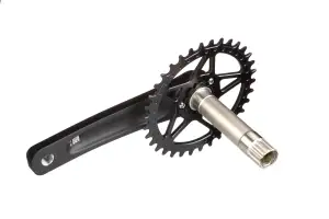 Комплект шатунів ONRIDE Solo Pro 1220, під Hollowtech, 170 мм, 34Т, на 12/11 шв., з кареткою, чорний - Магазин ВелоБуча