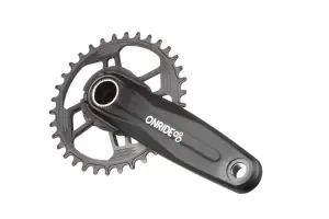Комплект шатунів ONRIDE Solo Pro 1220, під Hollowtech, 170 мм, 34Т, на 12/11 шв., з кареткою, чорний - Магазин ВелоБуча