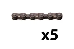 Ланцюг ONRIDE P52 7/6 швидкостей 116 ланок Brown + замок, 5 шт. - Магазин ВелоБуча