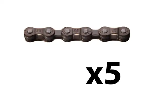 Ланцюг ONRIDE P52 7/6 швидкостей 116 ланок Brown + замок, 5 шт. - Магазин ВелоБуча