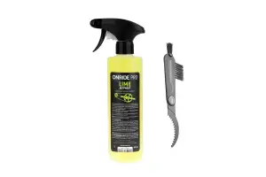 Комплект дегрізер ONRIDE PRO Lime 500 мл із тригером зі щіткою для чищення трансмісії - Магазин ВелоБуча