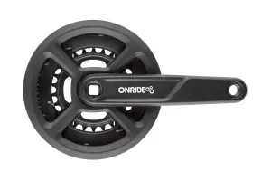 Комплект шатунов ONRIDE Duet 1110P, под квадрат, 175 мм, 40-26T, на 11/10/9 шв., черный - Магазин ВелоБуча