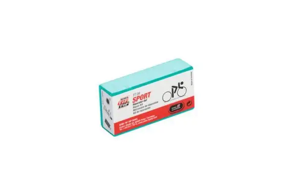 Велоаптечка TipTop TT-04 SPORT пластикова коробка (5 латок, 1 наждак, клей 5 мл) - Магазин ВелоБуча