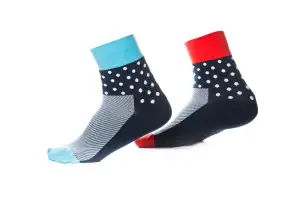 Носки ONRIDE FOOT цвет красный, синий - Магазин ВелоБуча