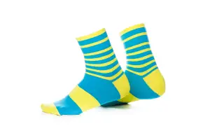 Шкарпетки ONRIDE FOOT колір блакитний, жовтий - Магазин ВелоБуча
