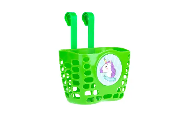Корзина детская пластиковая на руль ONRIDE Pony Mini зеленая для велосипедов 12-14 - ONRIDE - Магазин ВелоБуча Корзина детская пластиковая на руль ONRIDE Pony Mini зеленая для велосипедов 12-14 - Магазин ВелоБуча