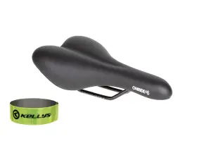 Седло ONRIDE Nap, рамки сталь, черное, 272 х 155 мм + светоотражающая полоска KLS 3M 30 см - Магазин ВелоБуча