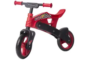Беговел POLISPORT Balance Bike термопластиковый (2-5 лет) до 25 кг черный/красный