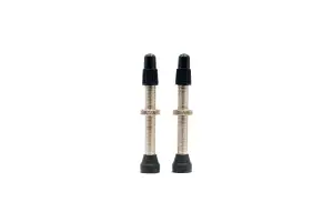 Бескамерный ниппель Stans Universal Valves, medium, FV 44 мм, латунь, 2 шт. - Магазин ВелоБуча