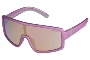 Очки детские R2 INVADER purple-pink (metallic, matt), линза brown (pink-gold chrome) PC, кат. 3 - Магазин ВелоБуча