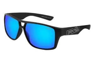 Очки R2 MASTER black (TR90), линза smoke (Polarized TAC), покрытие ice blue revo, кат. 3 - Магазин ВелоБуча