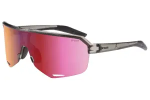 Окуляри R2 FLUKE dark/grey (PC), лінза pink (HD), покриття black/red full revo, кат. 3