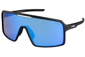 Окуляри R2 WINNER black (matt), лінза smoke (ice blue chrome) PC, кат. 2
