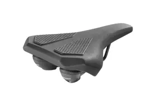 Седло Monte Grappa BMG CORVETTA S011 PLUS, с эластомерным демпфером, черный, 260х210 мм