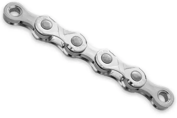 Цепь KMC e11 Silver 11 скоростей 122 звена серебряный + замок - Магазин ВелоБуча