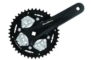 Комплект шатунов SunRace FCM600 3 под квадрат, 170 мм, 42-32-22T, на 8/7шв., черный - Магазин ВелоБуча