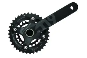 Комплект шатунов SunRace FCM966 Hollowtech (ось 24мм), 175 мм, 36-22T, 104/64BCD, алюминиевая звезда, - Магазин ВелоБуча