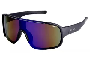 Окуляри Relax Star black matt, лінза smoke (Polycarbonate), blue revo, кат. 3