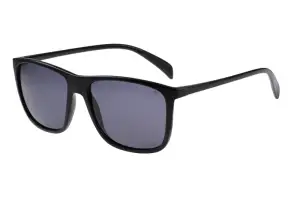 Окуляри Relax Dubbo чорні глянсові, лінза smoke (Polarized TAC 1,1 мм), кат. 3
