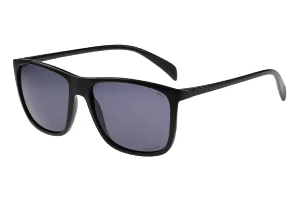 Окуляри Relax Dubbo чорні глянсові, лінза smoke (Polarized TAC 1,1 мм), кат. 3 - Магазин ВелоБуча