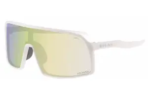 Окуляри Relax Prati білі глянсові, лінза brown (Polarized TAC), amber platinum, кат. 3