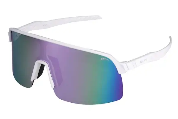 Окуляри Relax Judo white shiny, лінза smoke (PC), purple revo, кат. 3 - Магазин ВелоБуча