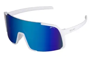 Окуляри Relax Dingo white matt, лінза smoke (PC), ice blue revo, кат. 3