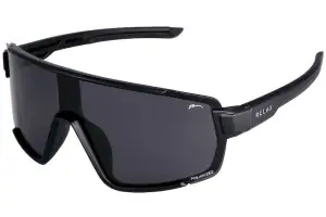 Очки Relax Jump black matt, линза smoke (TAC 1,0mm polarized), кат. 3 - Магазин ВелоБуча