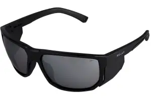 Окуляри Relax Mont Blanc black matt, лінза smoke (PC), silver mirror, кат. 4