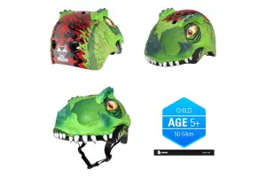 Шлем вел C-Preme Raskullz T-Rex Awesome FS динозавр 50-54см Шлем вел C-Preme Raskullz T-Rex Awesome FS динозавр 50-54см
