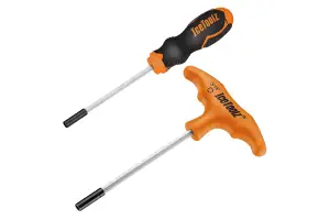 Набор инструментов Ice Toolz 12A5 для спиц 12A3+12A7. Под (шестигранный) ниппель 3/16. Обычная ручка как на отвертке и Т-образная - Магазин ВелоБуча